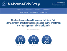 Tablet Screenshot of melbournepaingroup.com.au